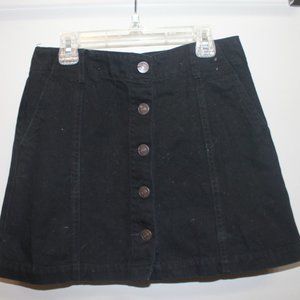 Black Jean Skirt